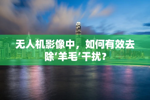 无人机影像中，如何有效去除‘羊毛’干扰？