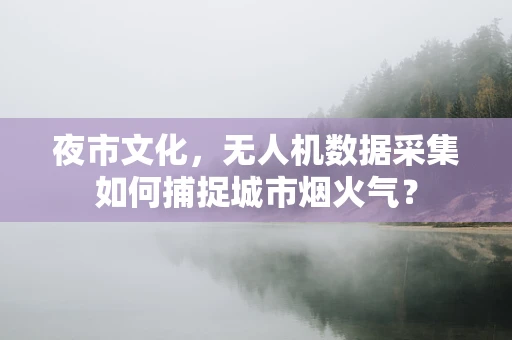 夜市文化，无人机数据采集如何捕捉城市烟火气？