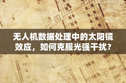无人机数据处理中的太阳镜效应，如何克服光强干扰？