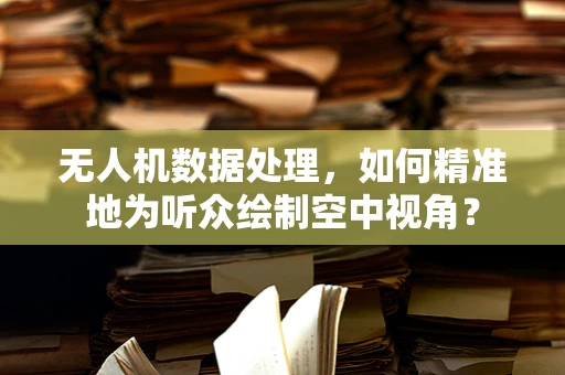 无人机数据处理，如何精准地为听众绘制空中视角？