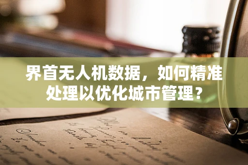 界首无人机数据，如何精准处理以优化城市管理？