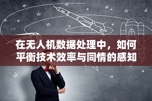 在无人机数据处理中，如何平衡技术效率与同情的感知？