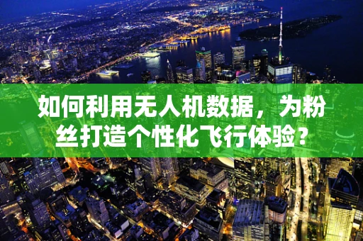 如何利用无人机数据，为粉丝打造个性化飞行体验？