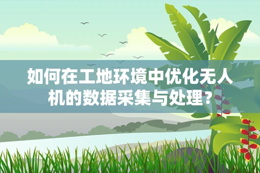 如何在工地环境中优化无人机的数据采集与处理？