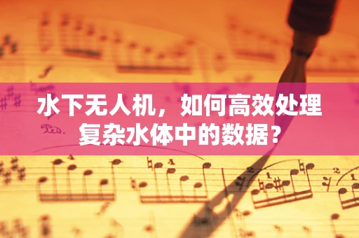水下无人机，如何高效处理复杂水体中的数据？