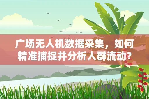 广场无人机数据采集，如何精准捕捉并分析人群流动？