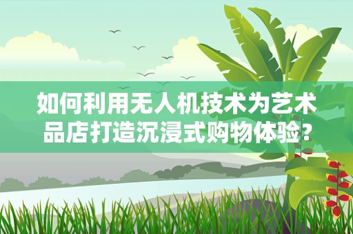 如何利用无人机技术为艺术品店打造沉浸式购物体验？