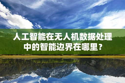 人工智能在无人机数据处理中的智能边界在哪里？