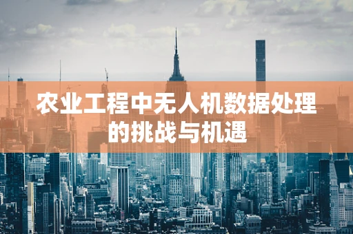 农业工程中无人机数据处理的挑战与机遇