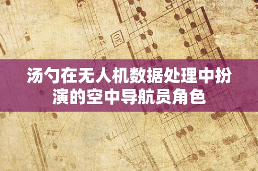 汤勺在无人机数据处理中扮演的空中导航员角色