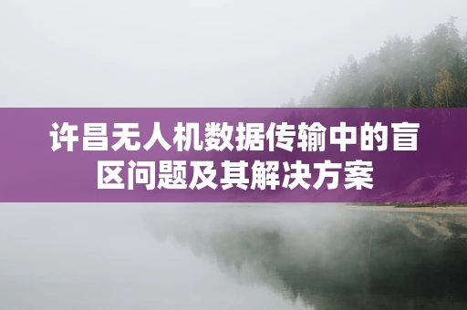 许昌无人机数据传输中的盲区问题及其解决方案