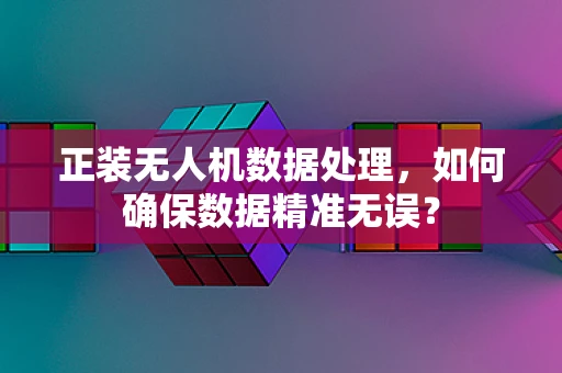 正装无人机数据处理，如何确保数据精准无误？