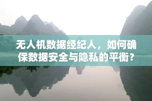 无人机数据经纪人，如何确保数据安全与隐私的平衡？