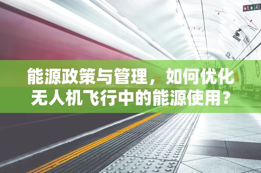 能源政策与管理，如何优化无人机飞行中的能源使用？