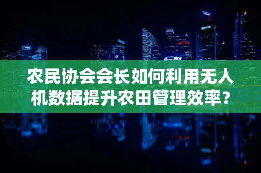 农民协会会长如何利用无人机数据提升农田管理效率？