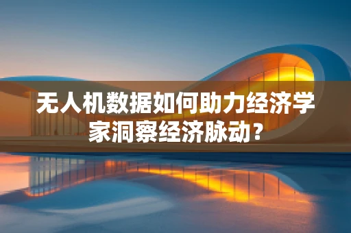 无人机数据如何助力经济学家洞察经济脉动？