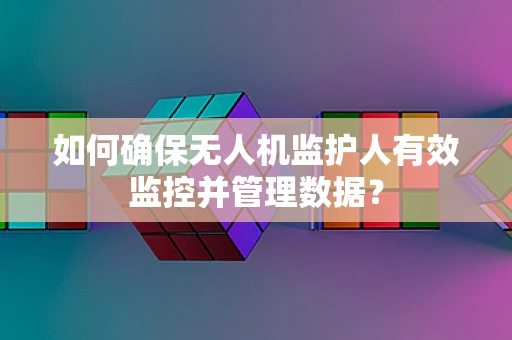 如何确保无人机监护人有效监控并管理数据？