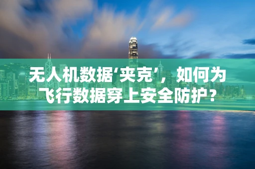 无人机数据‘夹克’，如何为飞行数据穿上安全防护？