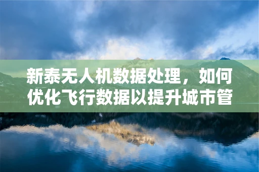 新泰无人机数据处理，如何优化飞行数据以提升城市管理效率？
