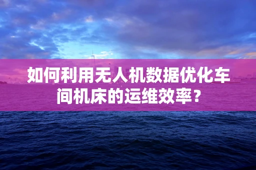 如何利用无人机数据优化车间机床的运维效率？