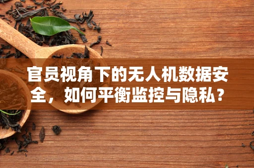 官员视角下的无人机数据安全，如何平衡监控与隐私？