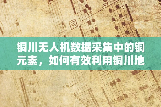 铜川无人机数据采集中的铜元素，如何有效利用铜川地区特色进行精准数据处理？
