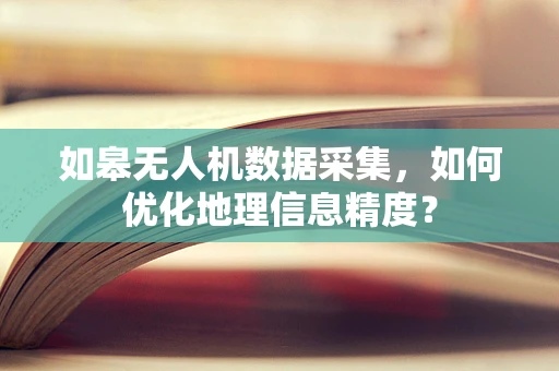 如皋无人机数据采集，如何优化地理信息精度？