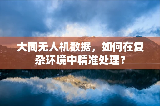 大同无人机数据，如何在复杂环境中精准处理？