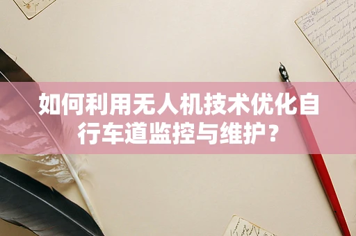 如何利用无人机技术优化自行车道监控与维护？