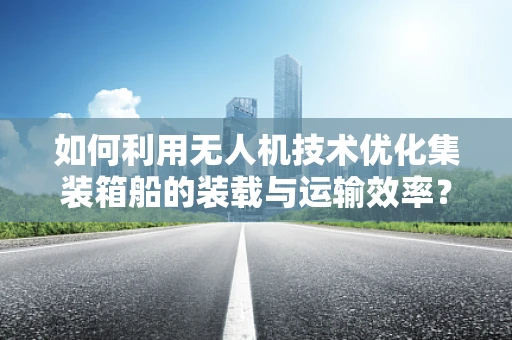 如何利用无人机技术优化集装箱船的装载与运输效率？