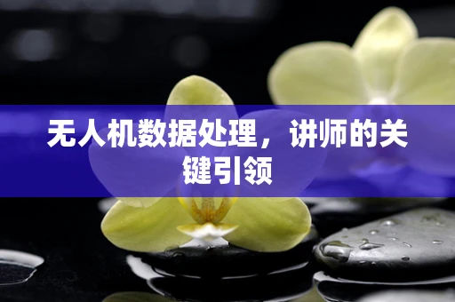 无人机数据处理，讲师的关键引领