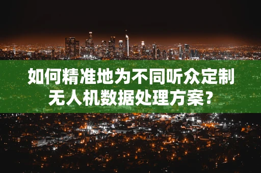如何精准地为不同听众定制无人机数据处理方案？