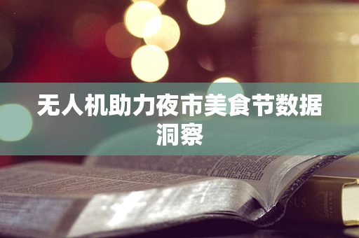 无人机助力夜市美食节数据洞察