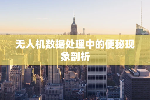 无人机数据处理中的便秘现象剖析
