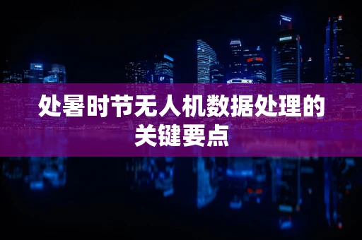 处暑时节无人机数据处理的关键要点