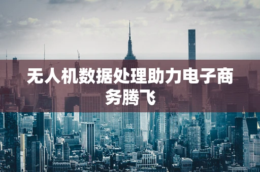 无人机数据处理助力电子商务腾飞