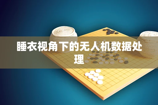 睡衣视角下的无人机数据处理