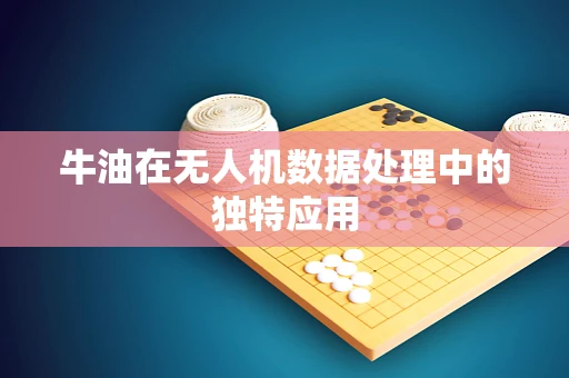 牛油在无人机数据处理中的独特应用
