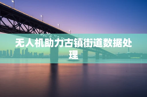 无人机助力古镇街道数据处理