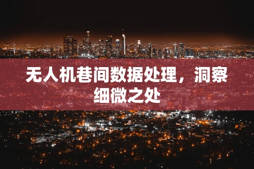 无人机巷间数据处理，洞察细微之处