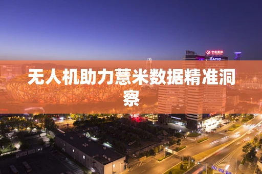 无人机助力薏米数据精准洞察