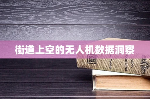 街道上空的无人机数据洞察