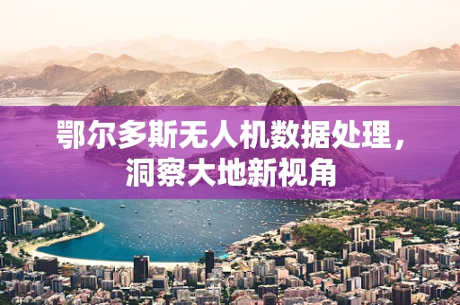 鄂尔多斯无人机数据处理，洞察大地新视角