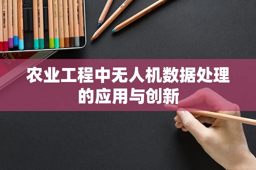 农业工程中无人机数据处理的应用与创新