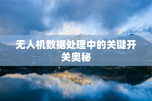 无人机数据处理中的关键开关奥秘