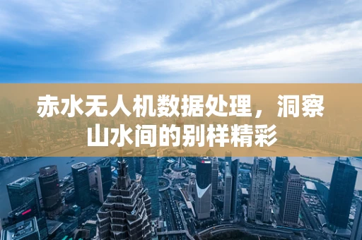 赤水无人机数据处理，洞察山水间的别样精彩