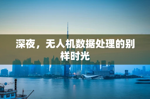 深夜，无人机数据处理的别样时光
