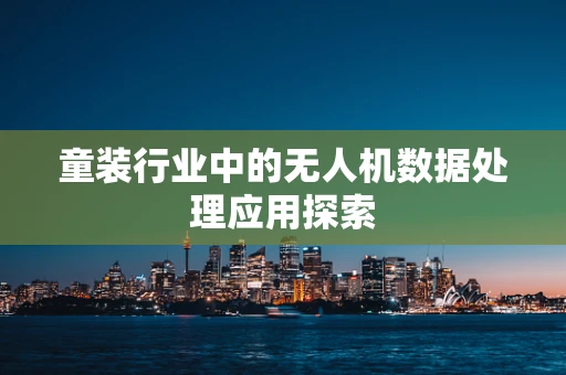 童装行业中的无人机数据处理应用探索