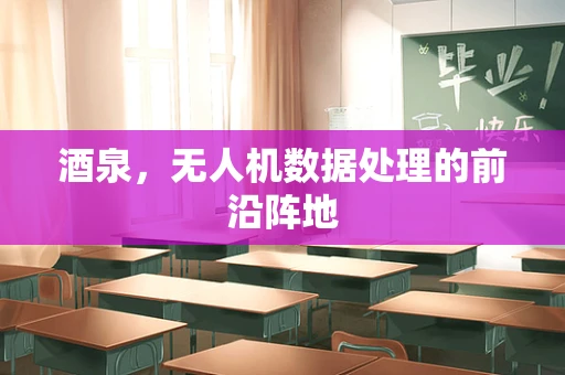 酒泉，无人机数据处理的前沿阵地