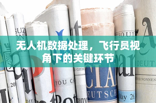 无人机数据处理，飞行员视角下的关键环节